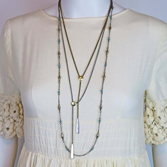 Lucky Brand Interchangeable Multi Strand Necklace - Picture 2 of 5